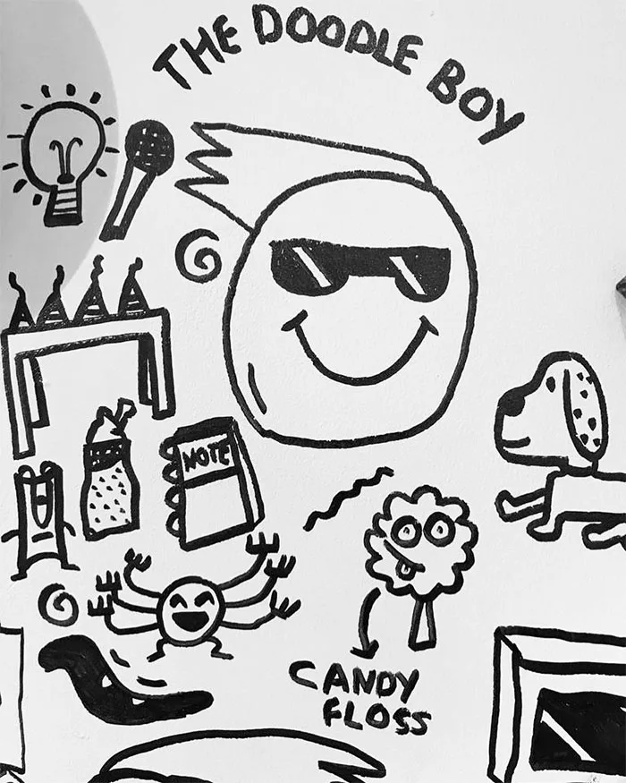 doodle boy decorates restaurant joe whale 21 5dbfd6f9b2a8d 700