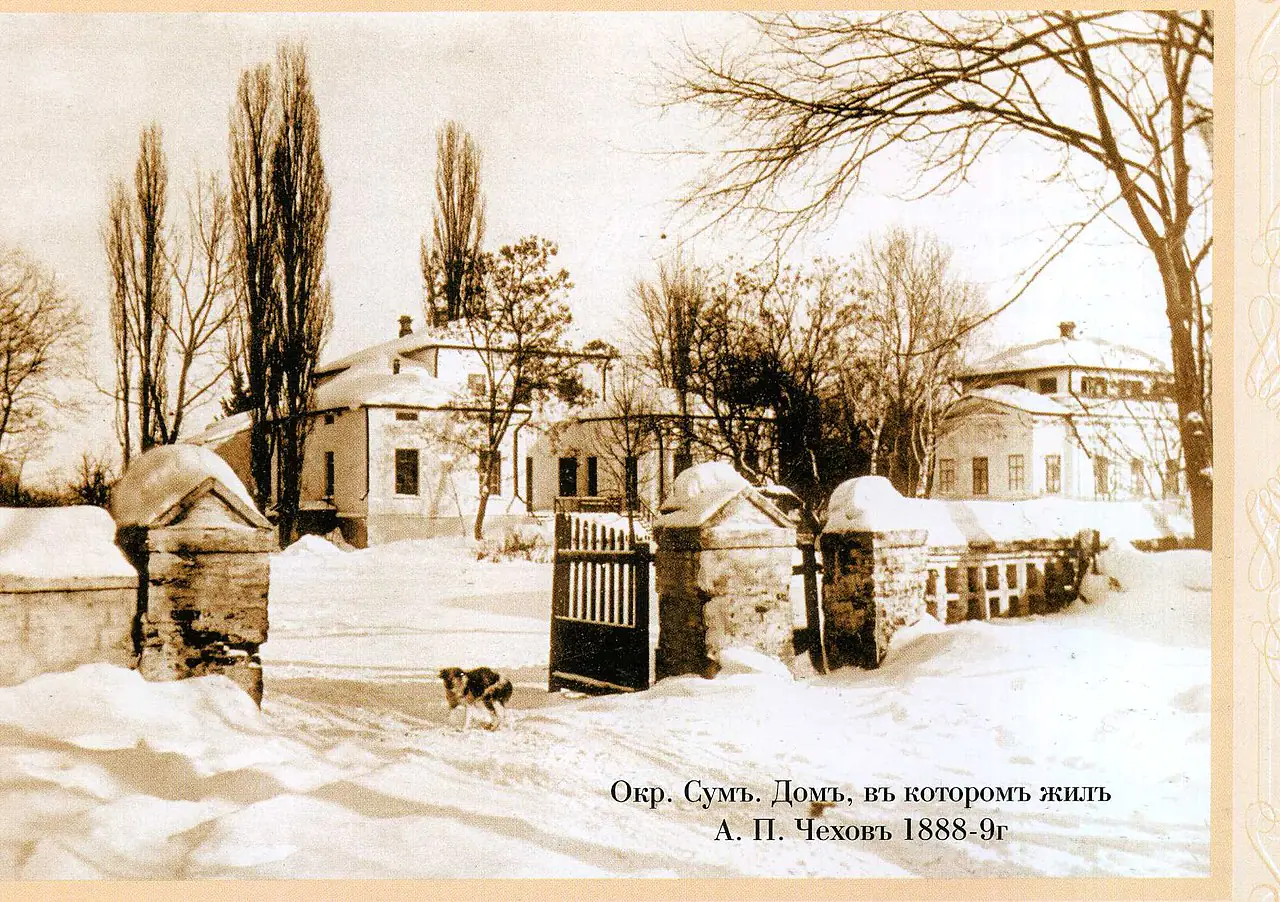 1280px Flihel CHekhova v maietku Lyntvar ovykh