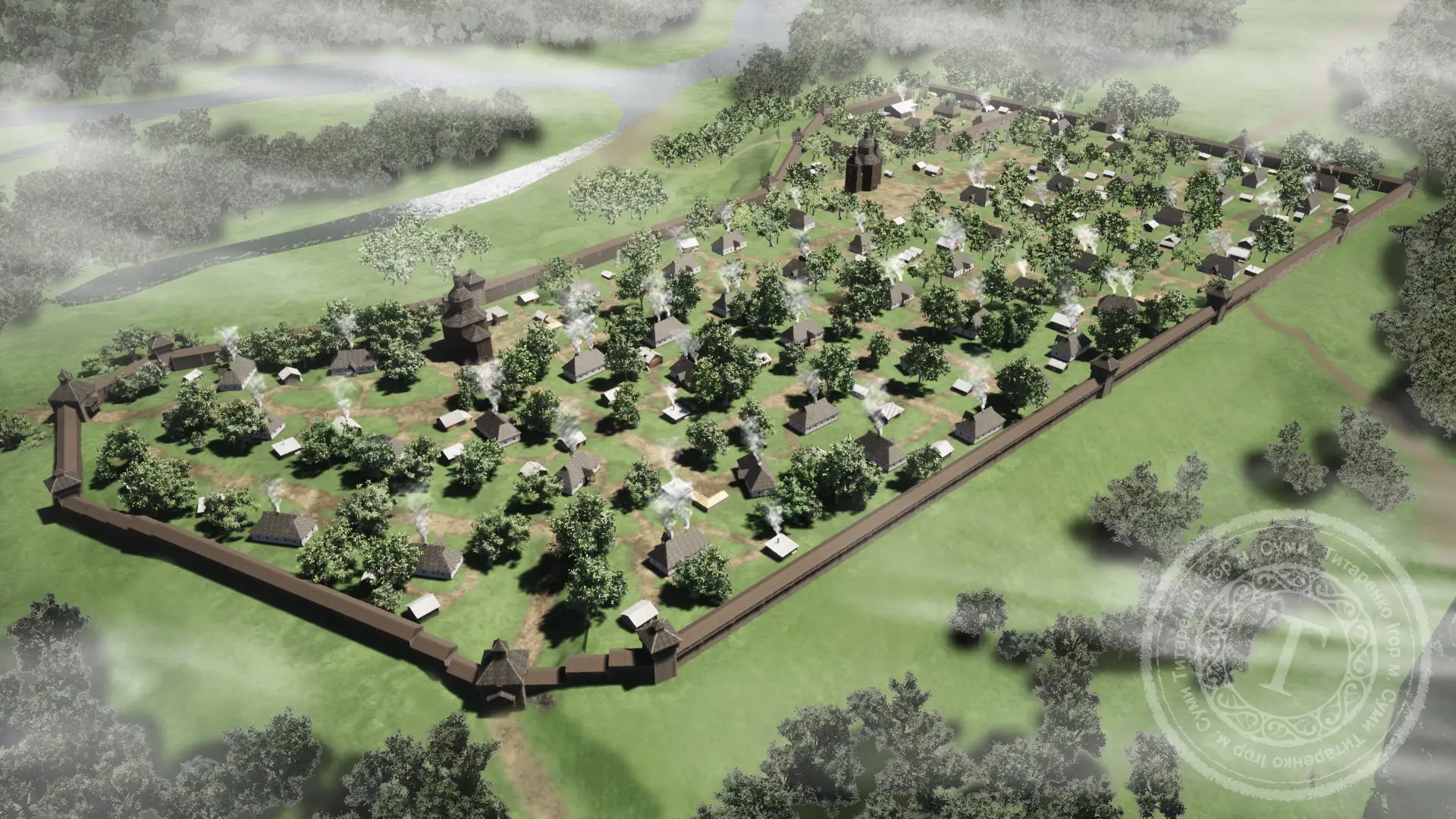 Загальний вид на Сумську фортецю