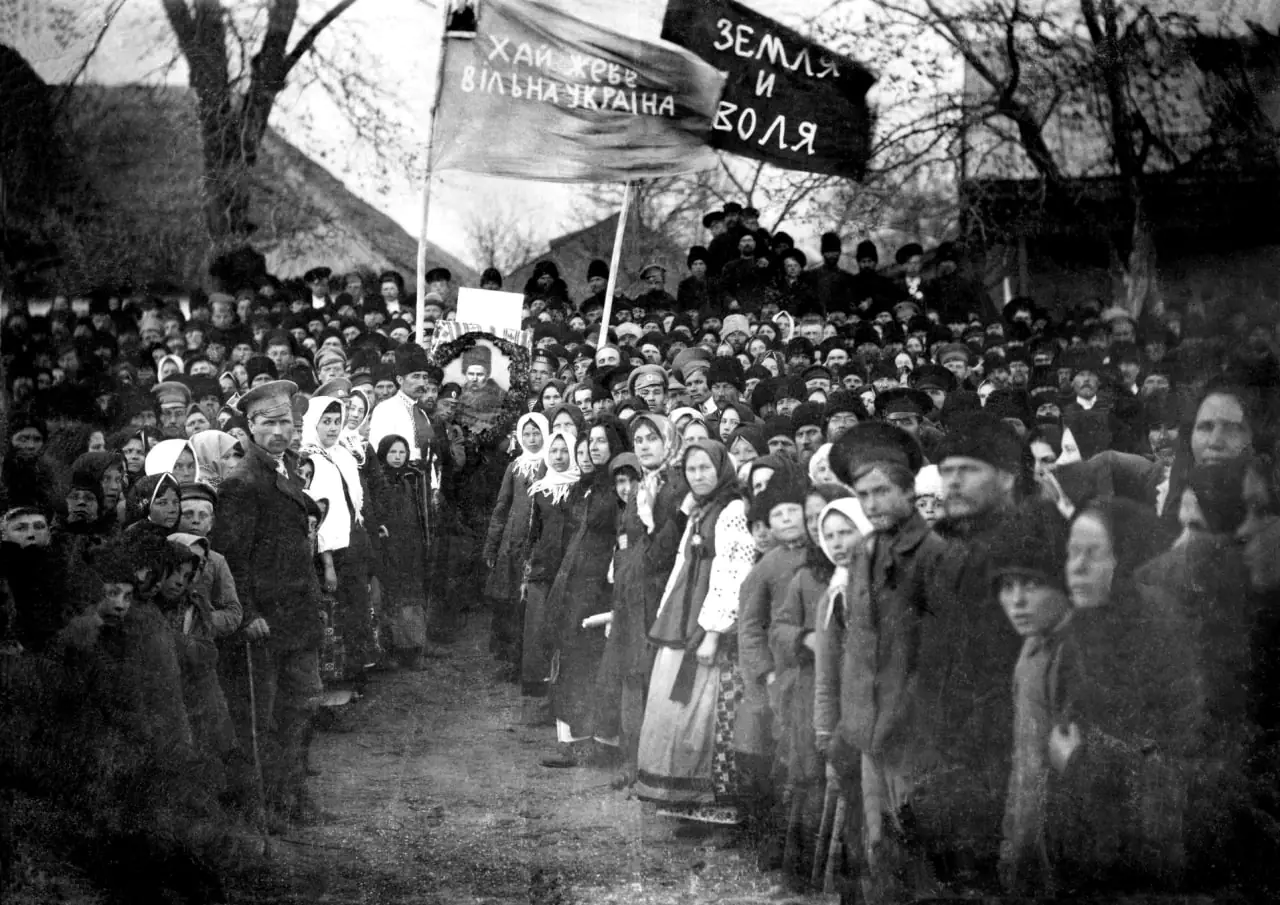 село Андріївка, 1917 рік, фото із Сумського історичного порталу