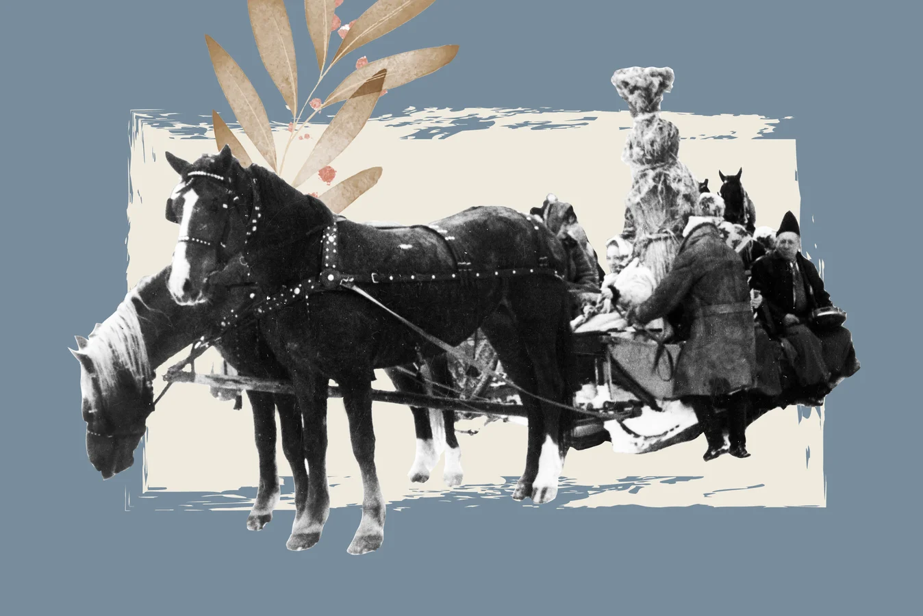 Фрагмент фото Олени Чебанюк, святкування Масниці у Музеї у Пирогово. На возі стоїть солом'яний маняк Масляної – символ зими, який спалювали останнього дня перед Великим постом ЛІ Фрагмент фото Олени Чебанюк, святкування Масниці у Музеї у Пирогово. На возі стоїть солом'яний маняк Масляної – символ зими, який спалювали останнього дня перед Великим постом ЛІ