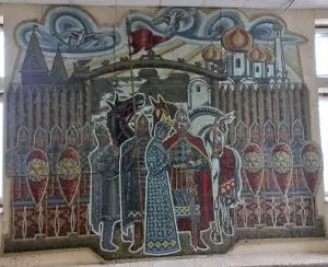 Мозаїчне панно в приміщенні універмагу міста Путивль. Фото: В'ячеслав Гладушкін