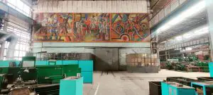 Мозаїка на одному з сумських заводів. Фото: Володимир Биков