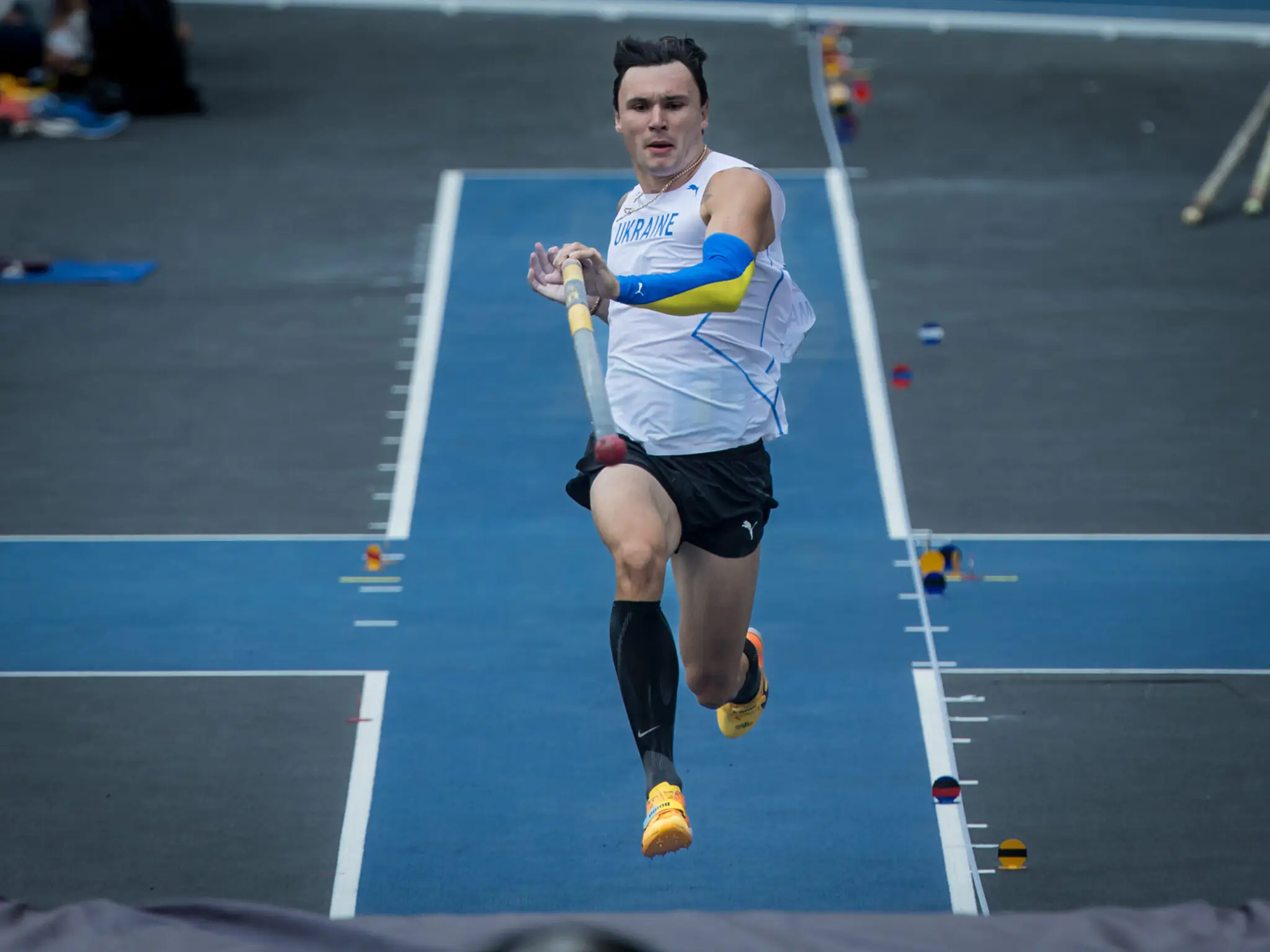 Leichtathletik Europameisterschaften; Rom, 10.06.2024 Владислав Малихін стрибає з жердиною