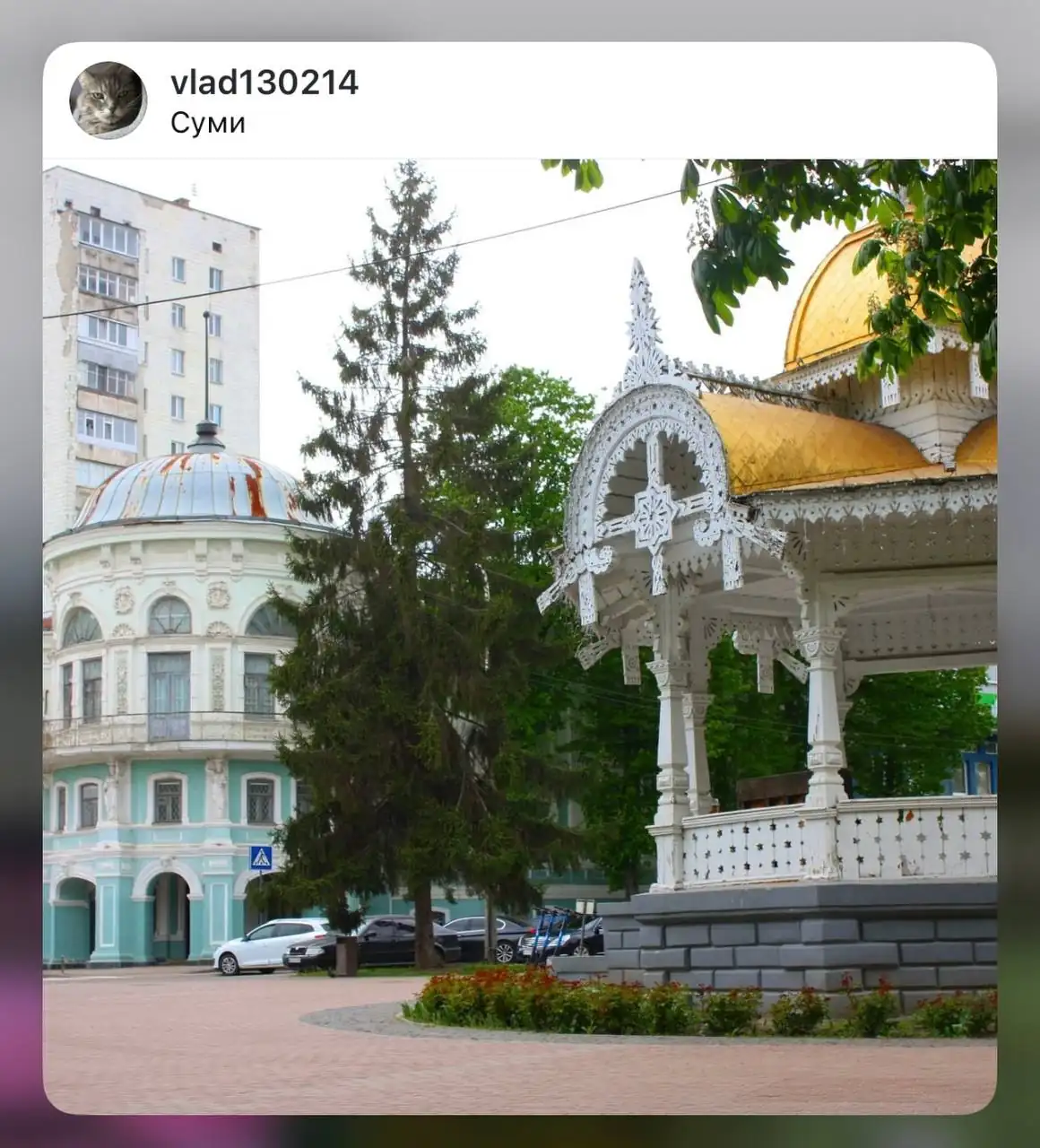 Альтанка в центрі Сум