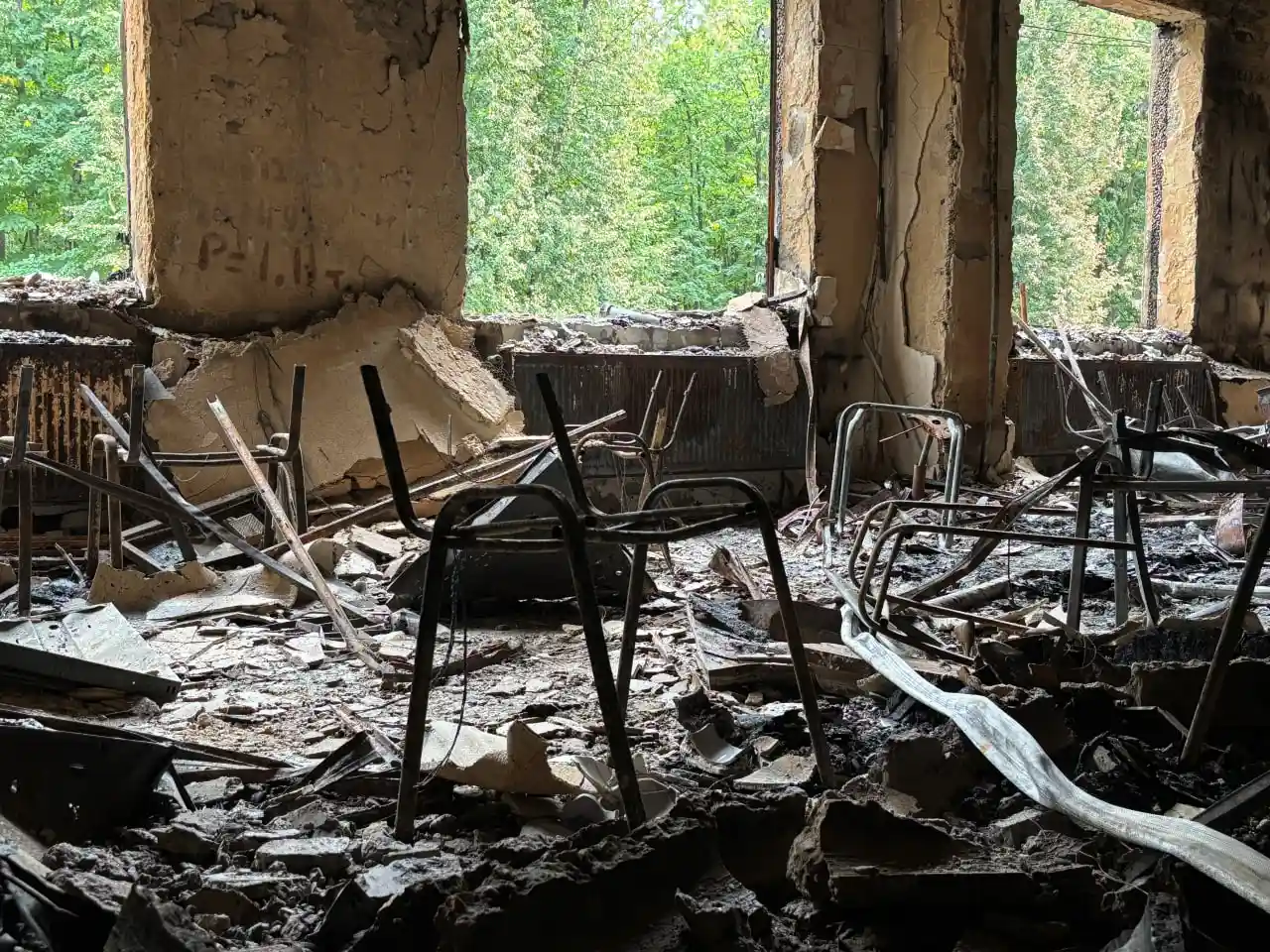 biblioteak sumdu pislya obstrilu бібліотека СумДУ після обстрілу 18 серпня