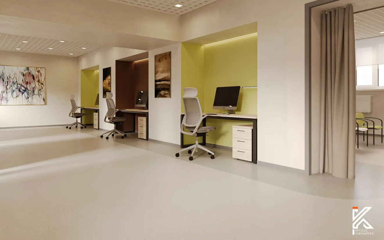 Концепція інтер'єру інклюзивної бібліотеки №11 в Сумах