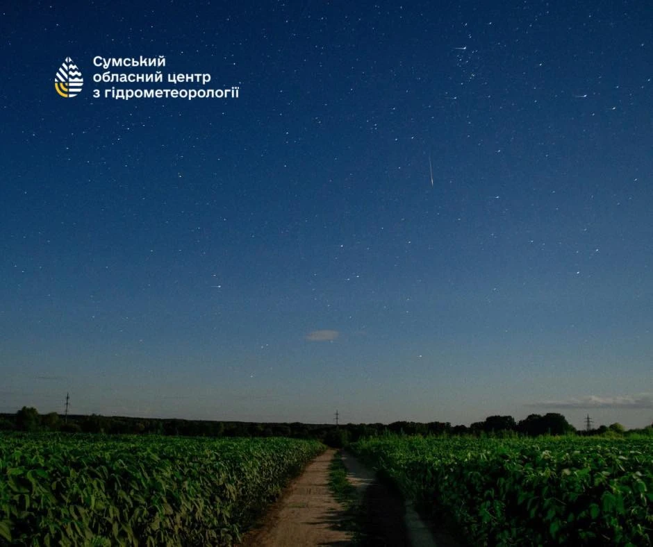 perseida nad sumschinoyu Персеїда над Сумщиною