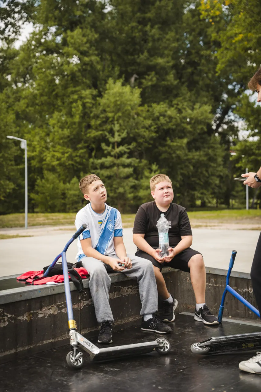 Тимур та Ігор на скейтпарку у Сумах