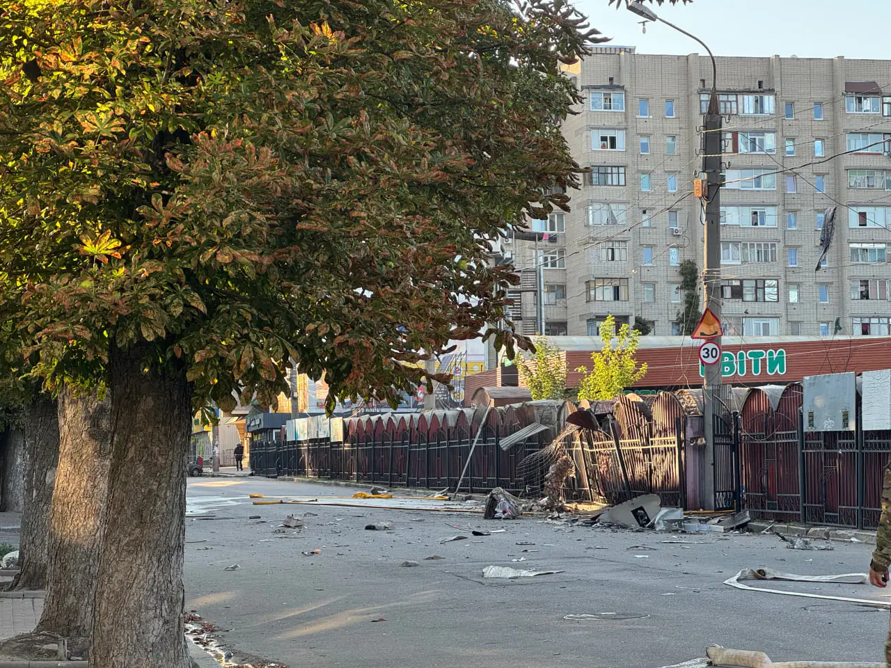 Удар по центру Сум