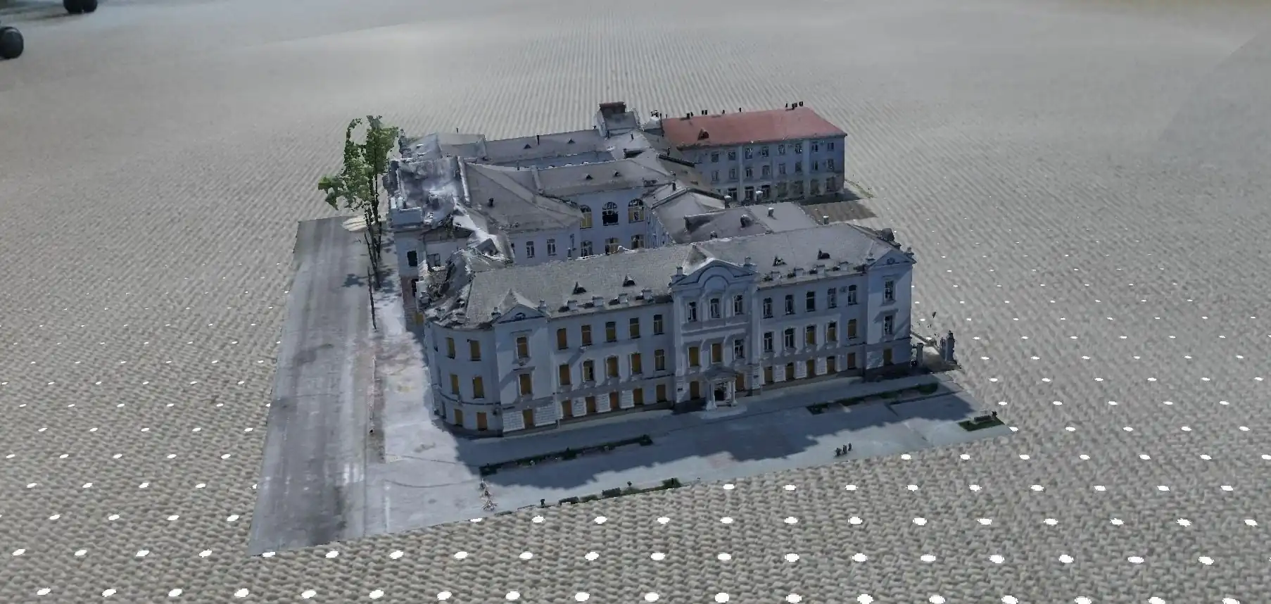 znyshchena pamyatka v zastosunku heritage 3д-модель зруйнованого корпусу СумДУ