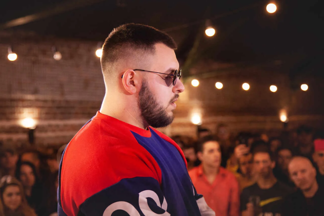 Артур Лаб’як під час реп-батлів