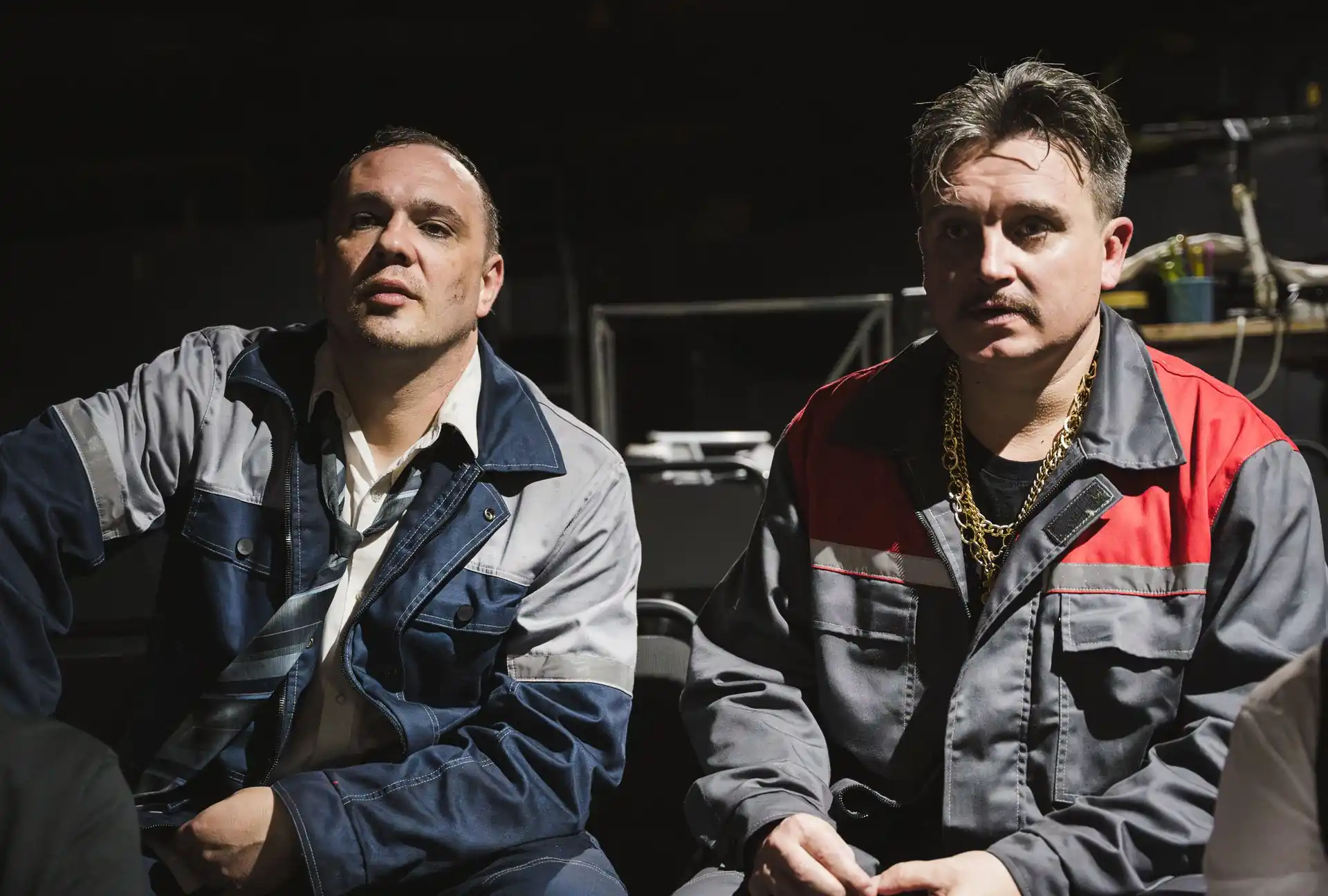 aktory sums koho teatru oleksandr hlyyantsev i yuriy kulyk Актори сумського театру Олександр Глянцев і Юрій Кулик