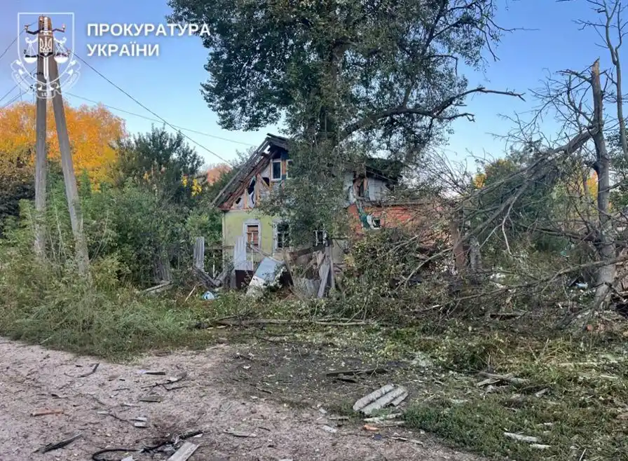 наслідки обстрілу села Битиця