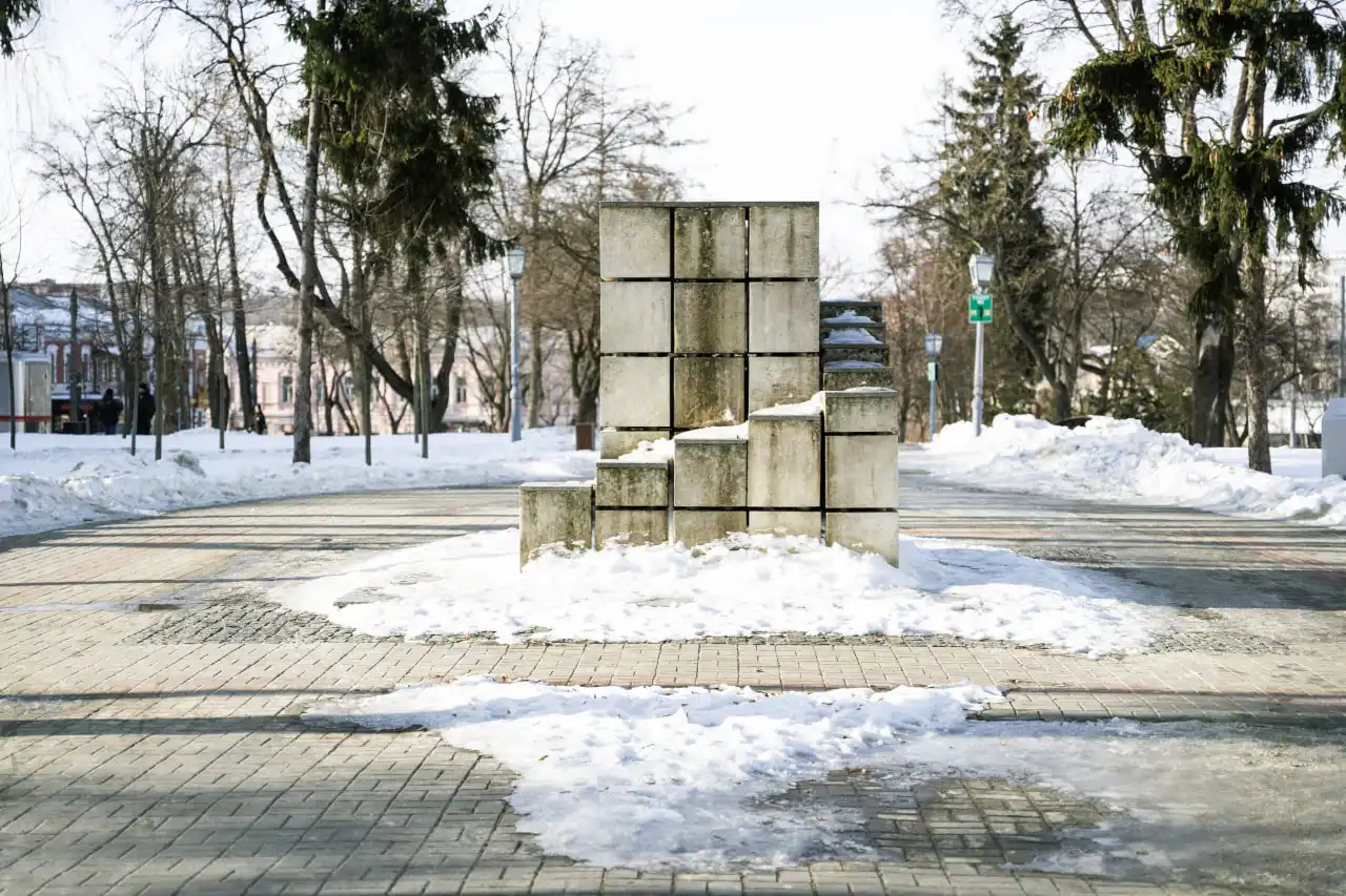 пам'ятник цукру взимку