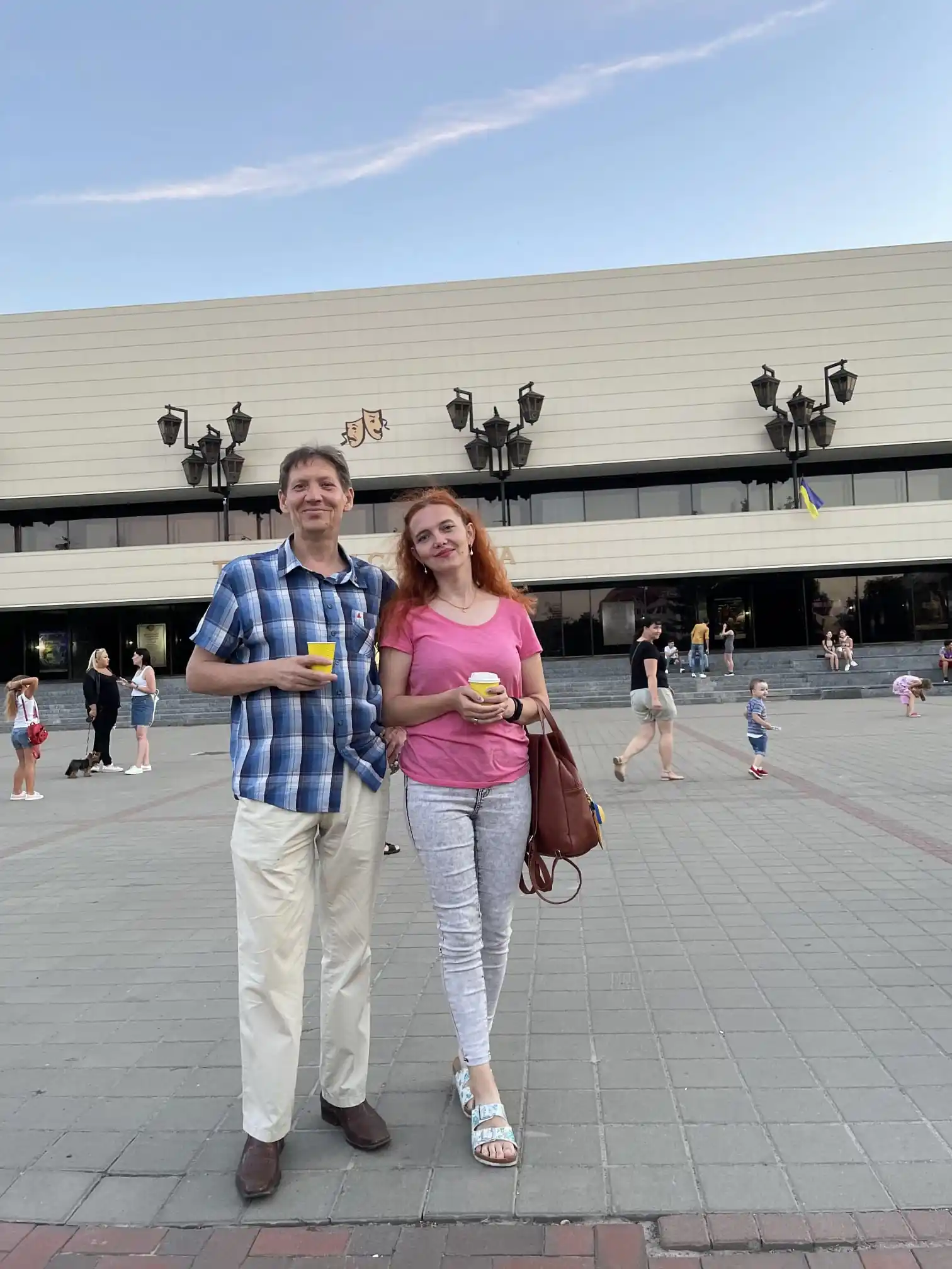 Ігор Добровольський на Театральній площі в Сумах