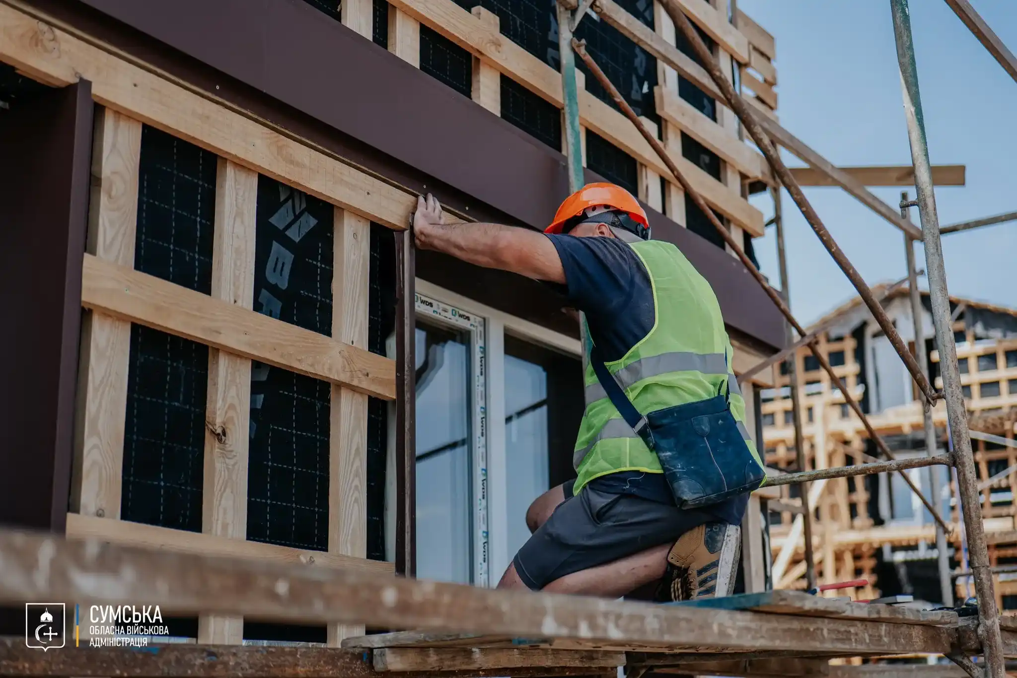 modulene mistechko budivnyctvo будівництво модульного містечка на Сумщині