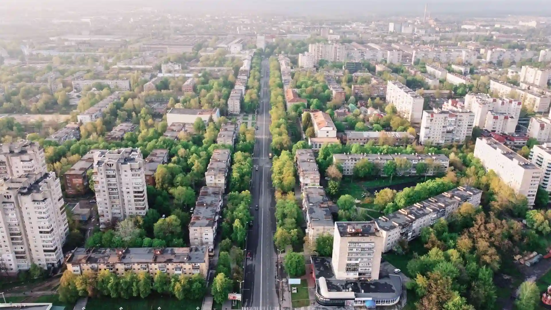 Вулиці Сум зверху