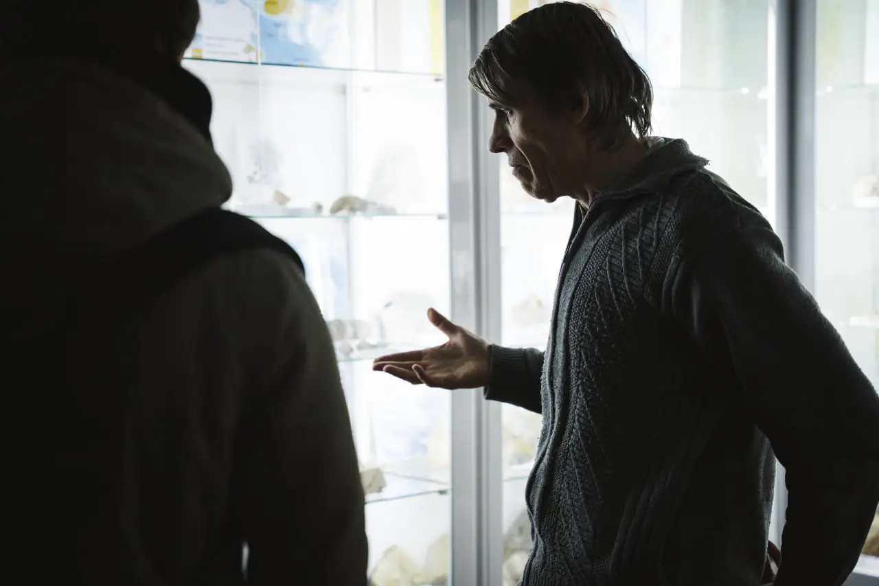 borys olegovich Олег Борисович в музеї палеонтології ЦЕНТУМ СМР