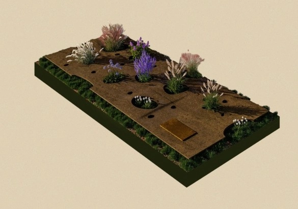 Проєкт меморіалу із квітами