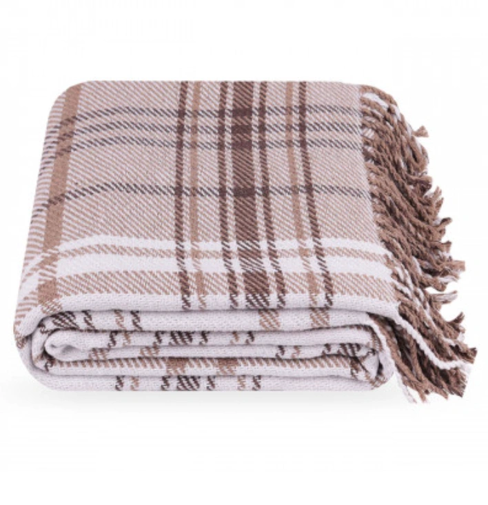 Бавовняний плед в клітинку від сумського виробника Lanavitta