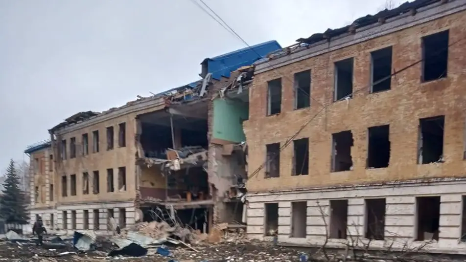 руйнування в кадетському корпусі в Сумах