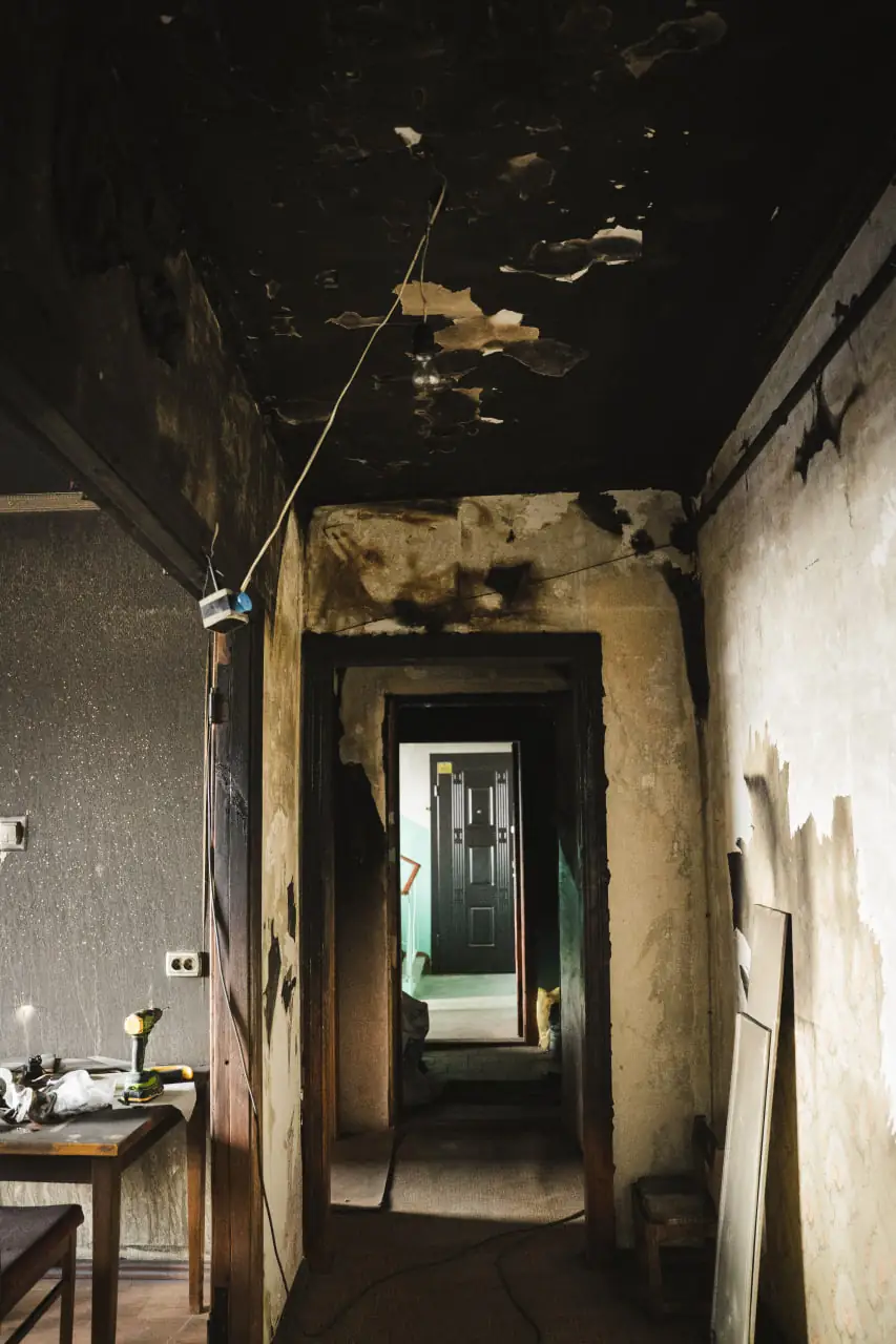 Квартира мешканців Сум після пожежі 