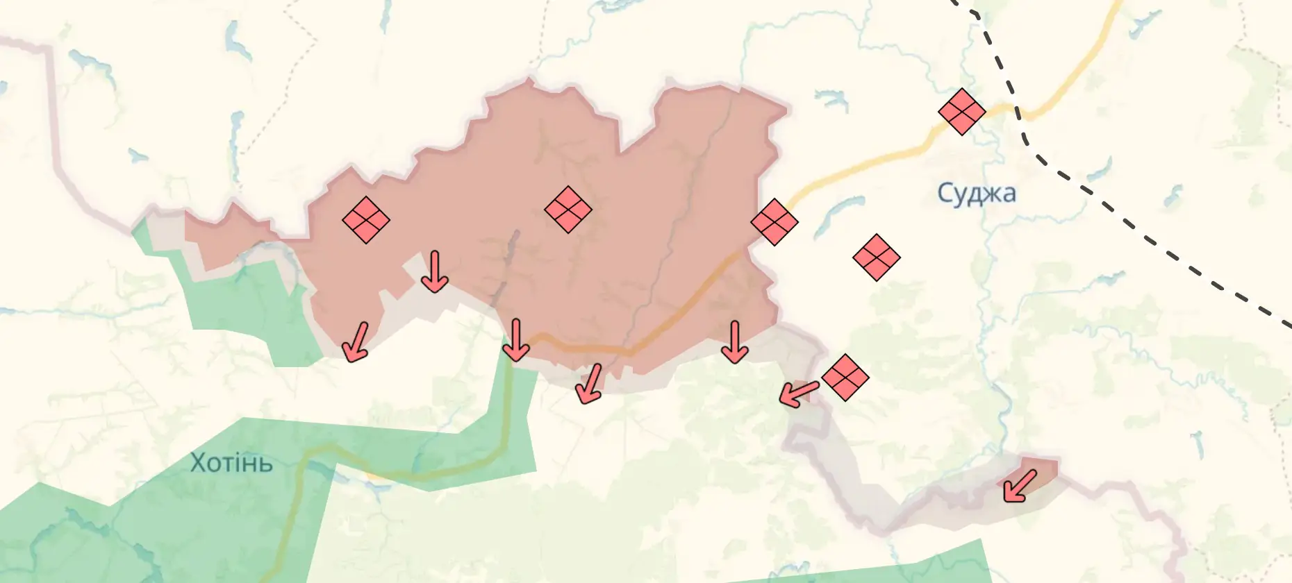 mapa sumshchyny na holovnu