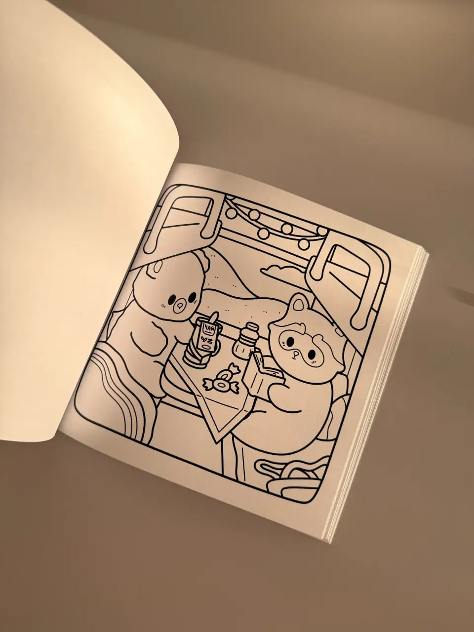 тваринки з Calm Days розмальовки