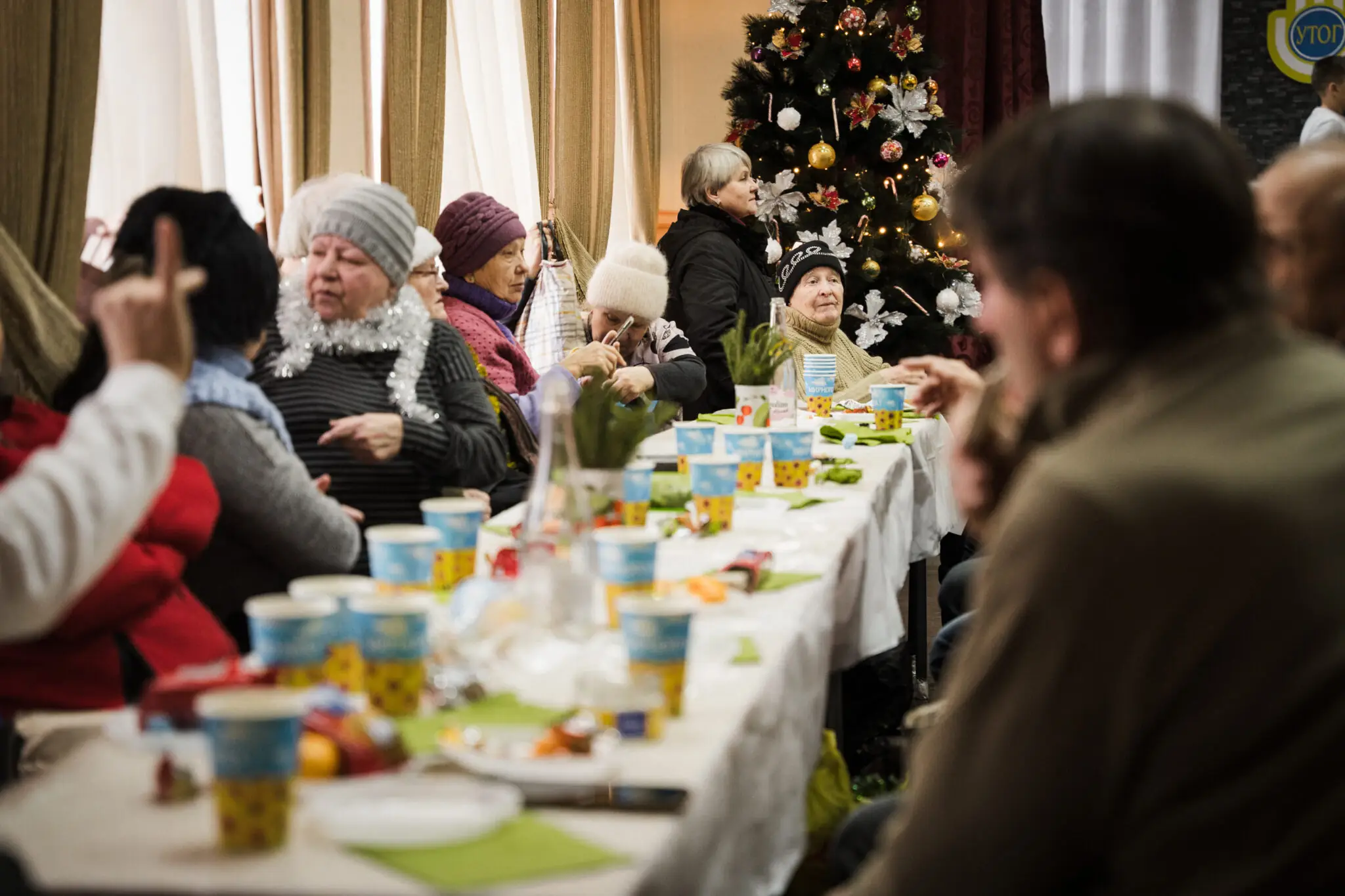 Святкування різдва в актовій залі Українського товариства глухих у Сумах