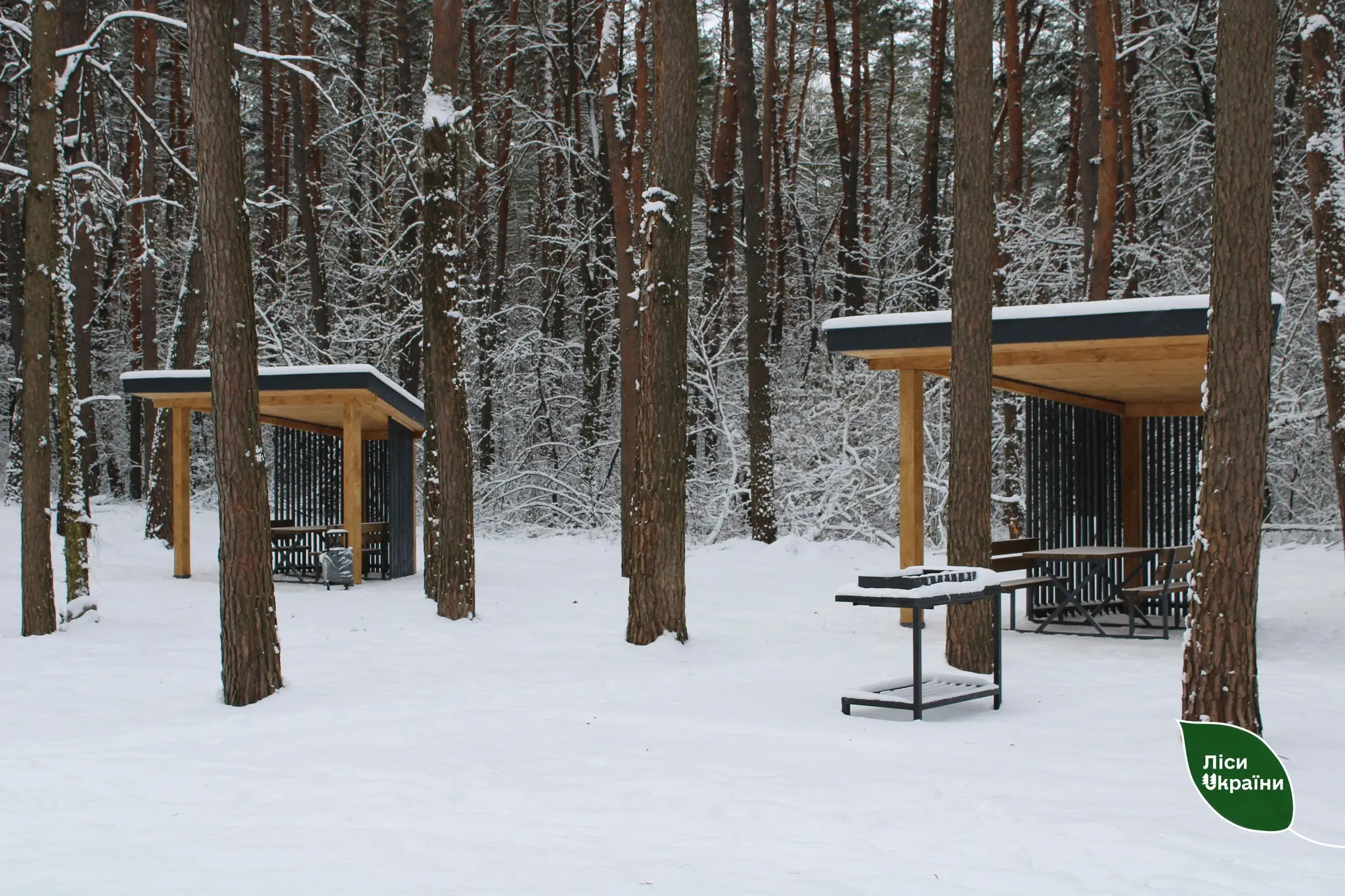 Альтанки з мангалами в рекреаційному пункті
