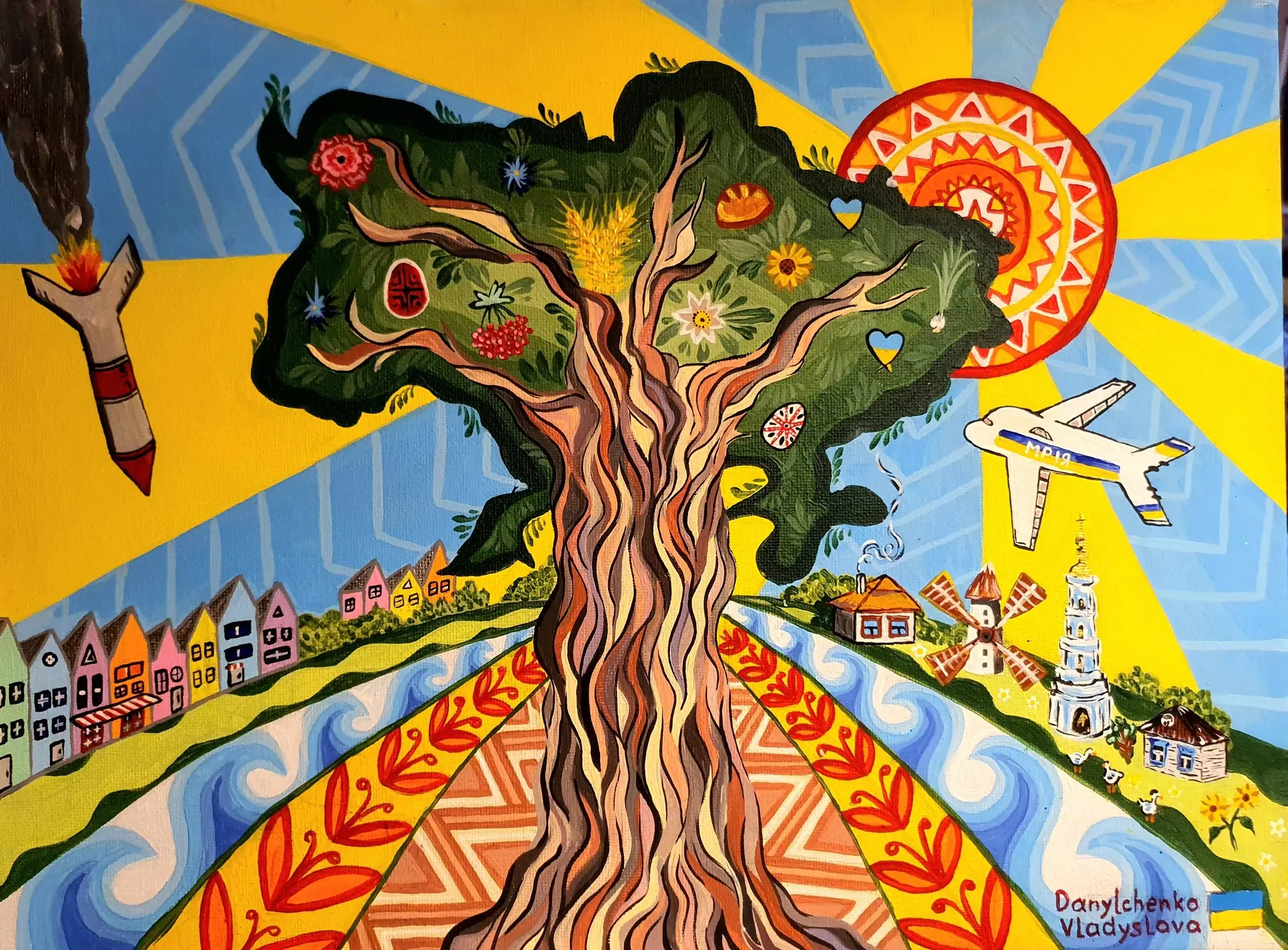 kompozytsiia uchenytsi khudozhnoi shkoly Композиція учениці художньої школи