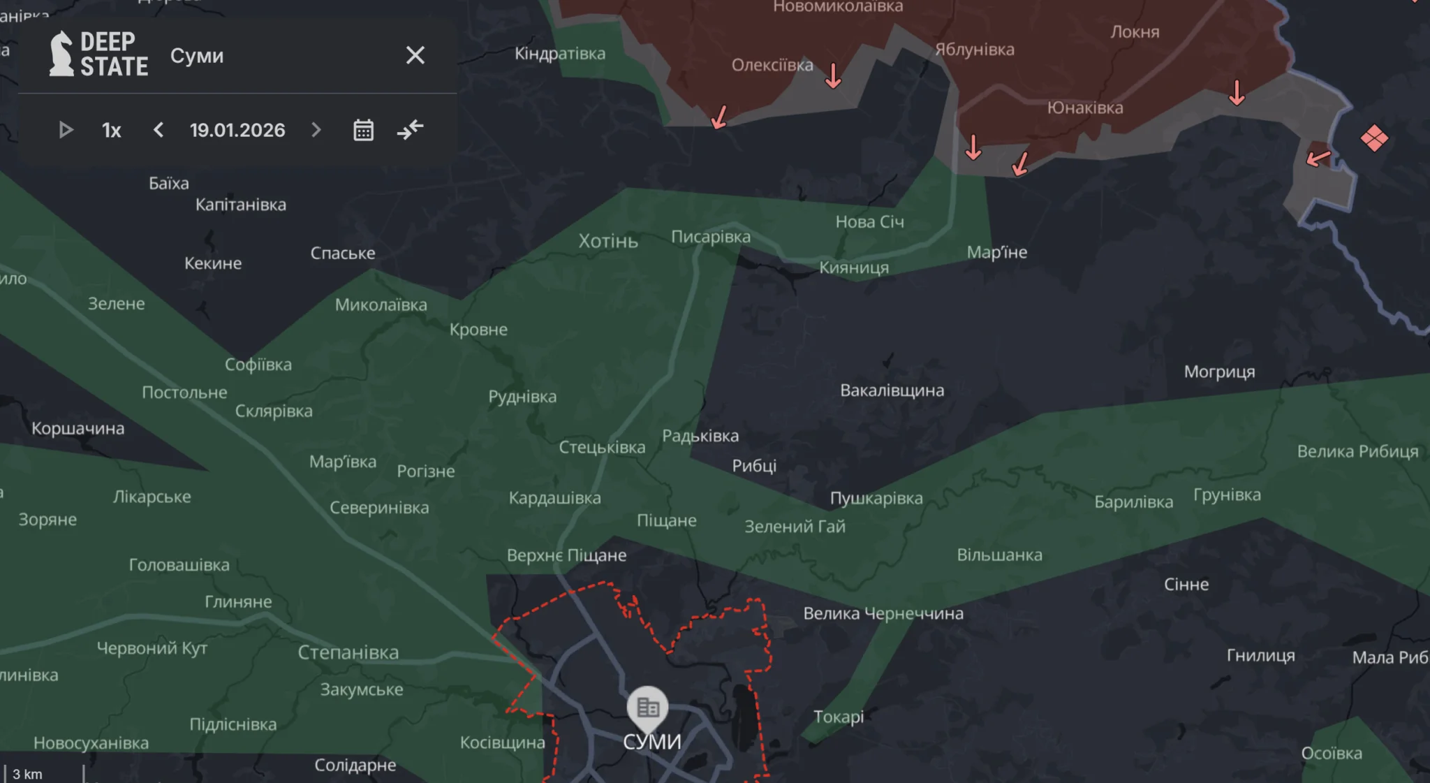 Окупована територія на Сумщині