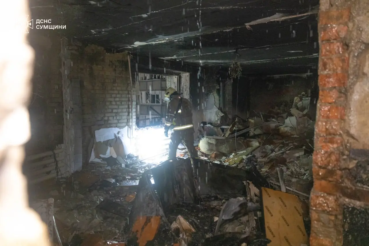 пожежа в Охтирці