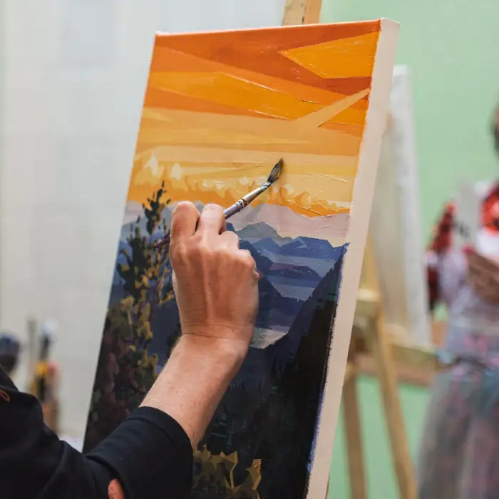 гори картина за номерами