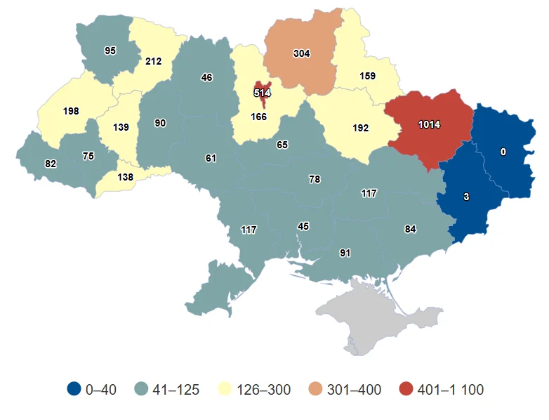 karta rehioniv za porushenniamy v reklami