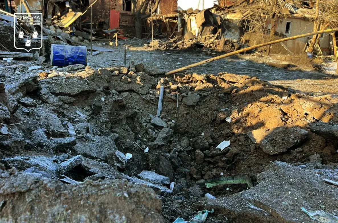 Вирва після обстрілу