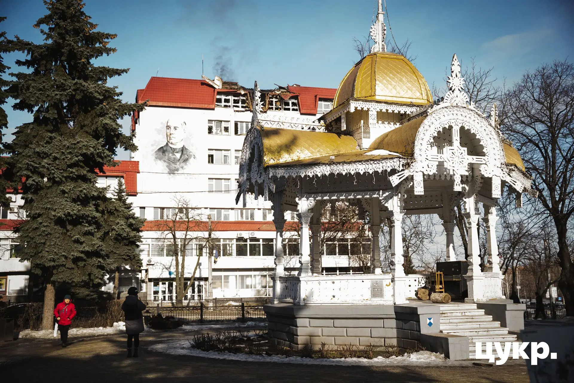 Пошкоджена Альтанка в Сумах