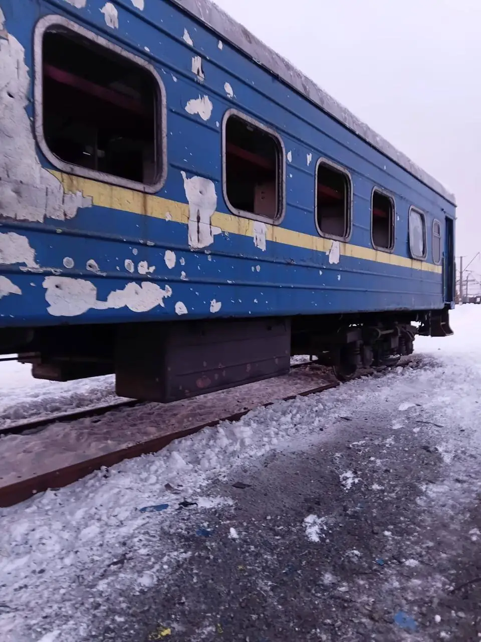 Пошкоджений вагон на Сумщині