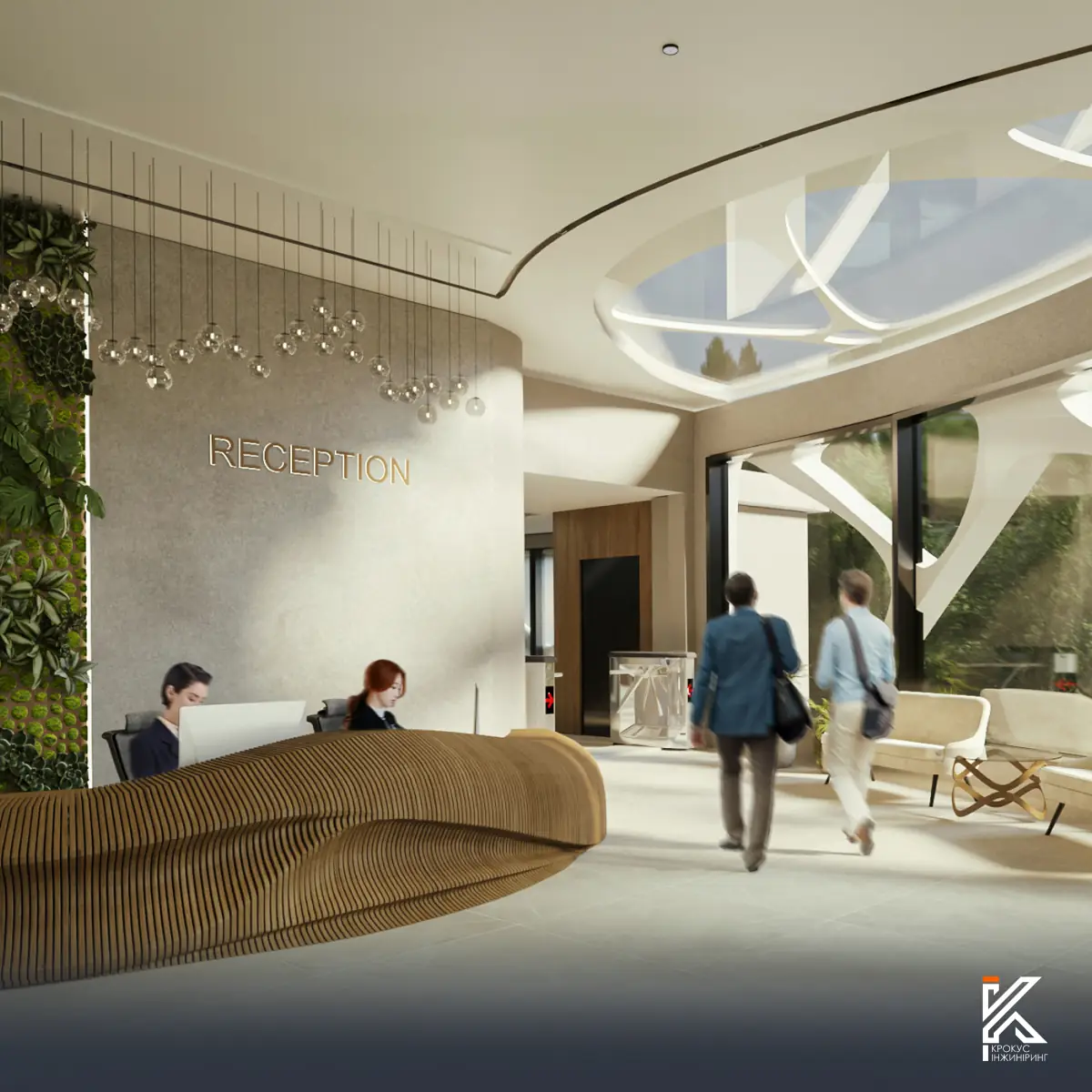 Простір усередині реабілітаційного комплексу в Тростянці