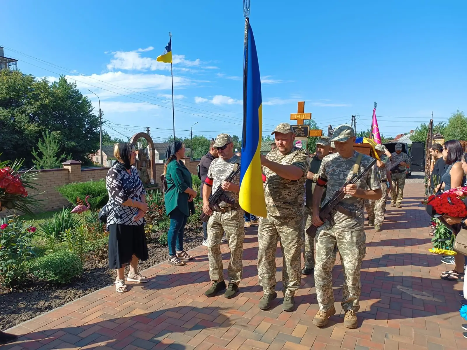 Поховання на Баранівському кладовищі військового медика Фарида Хуссейна