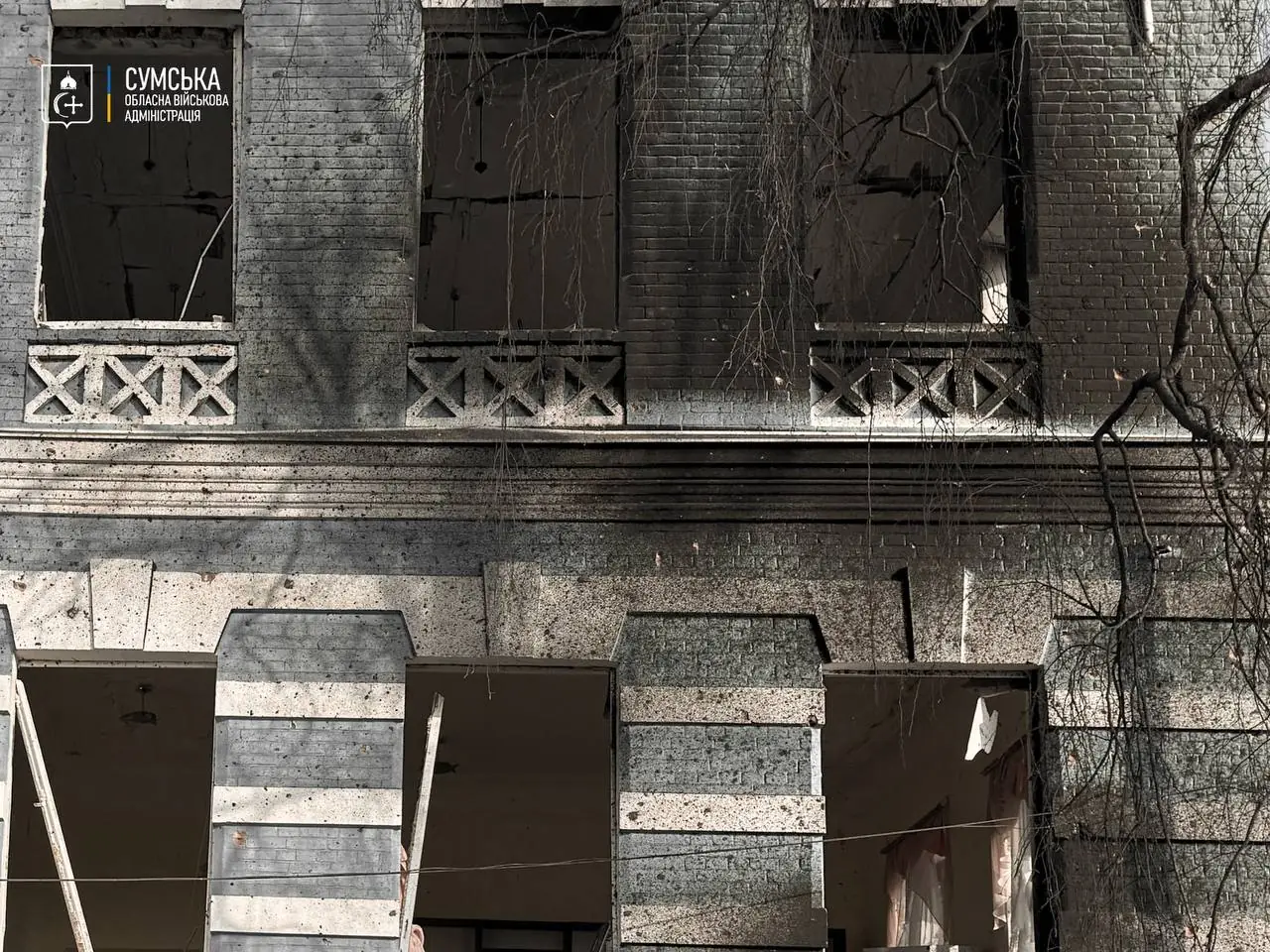 наслідки обстрілу 15 січня в Білопіллі