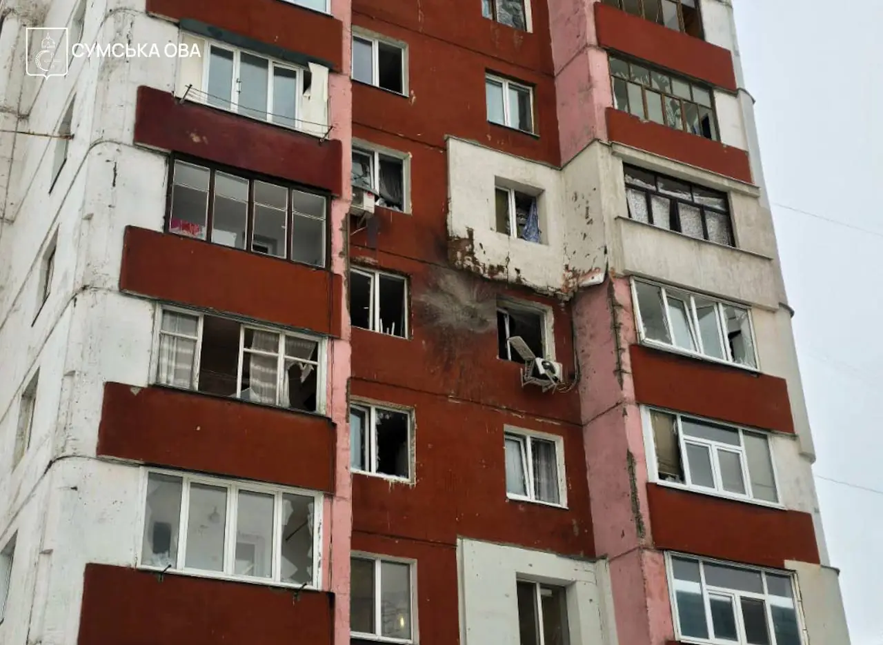 атака по багатоповерхівці в Зарічному районі Сум