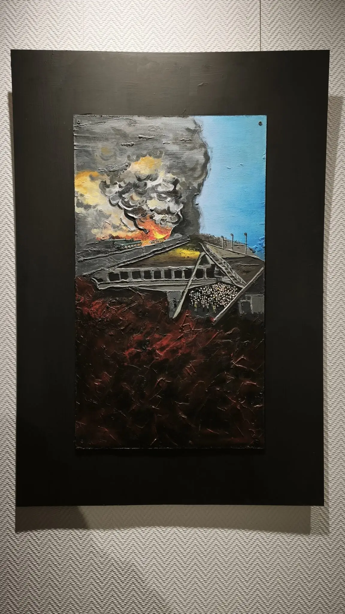 tryptykh z hipsu Tei Dzhobavy chastyna mist v irpeni Триптих з гіпсу Теї Джобави частина 1 міст в Ірпені