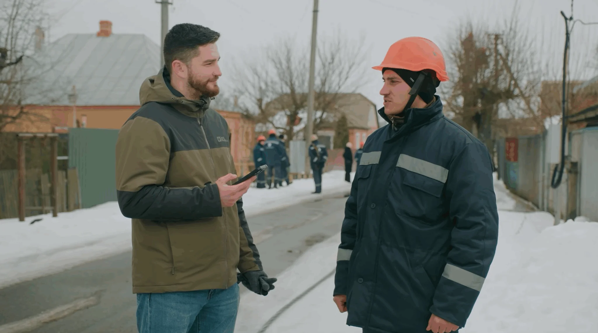 Гліб Стрижко з Юкрейнера говорить з місцевим 