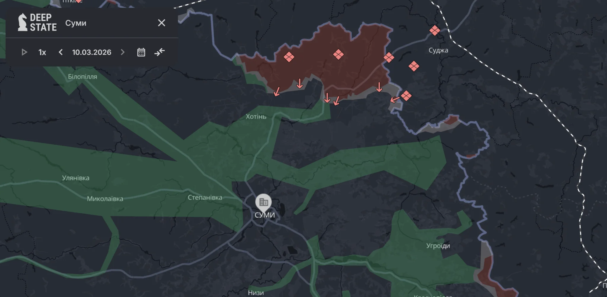 Окуповані території на Сумщині