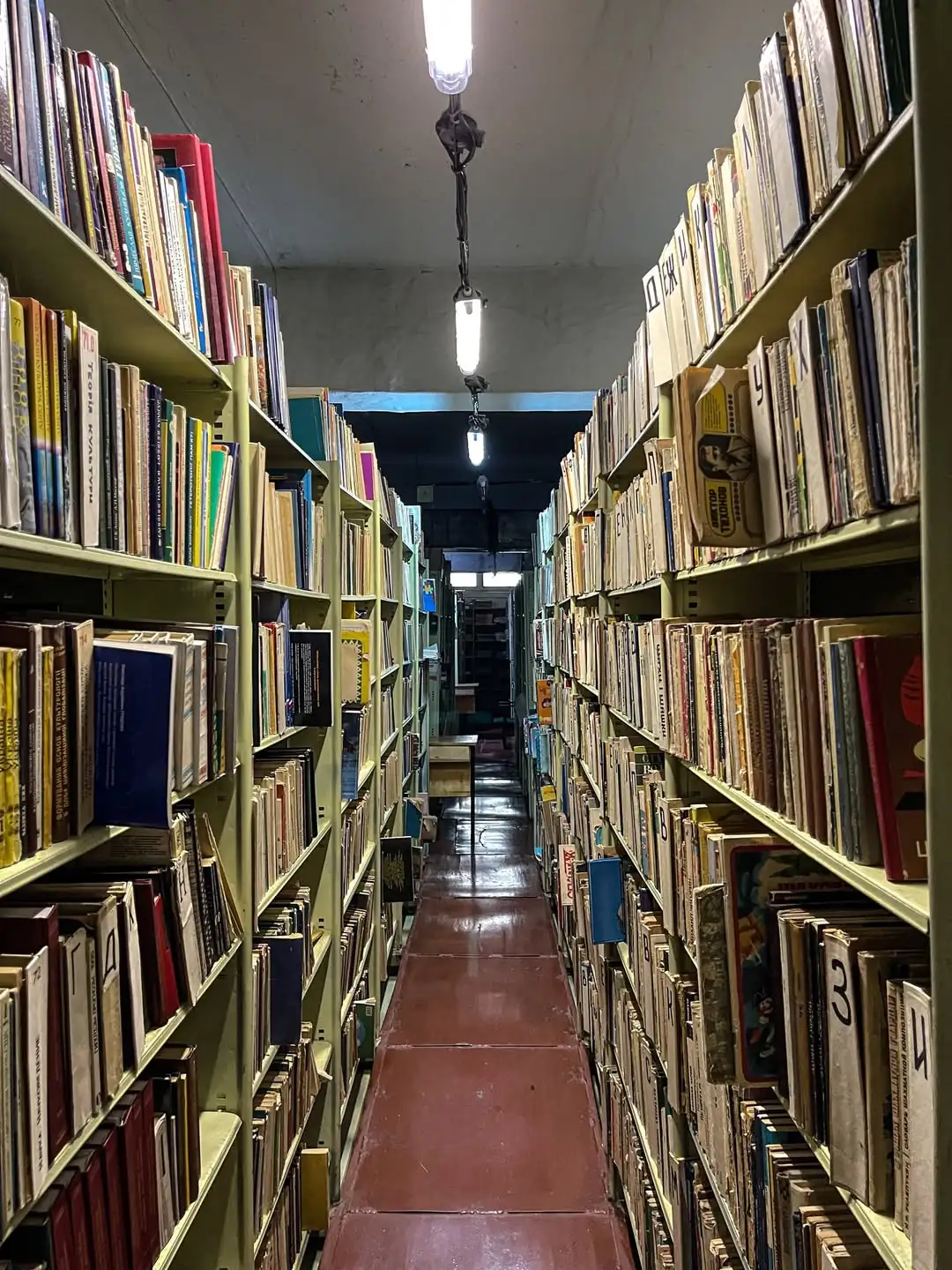 сховище книг у бібліотеці Сум