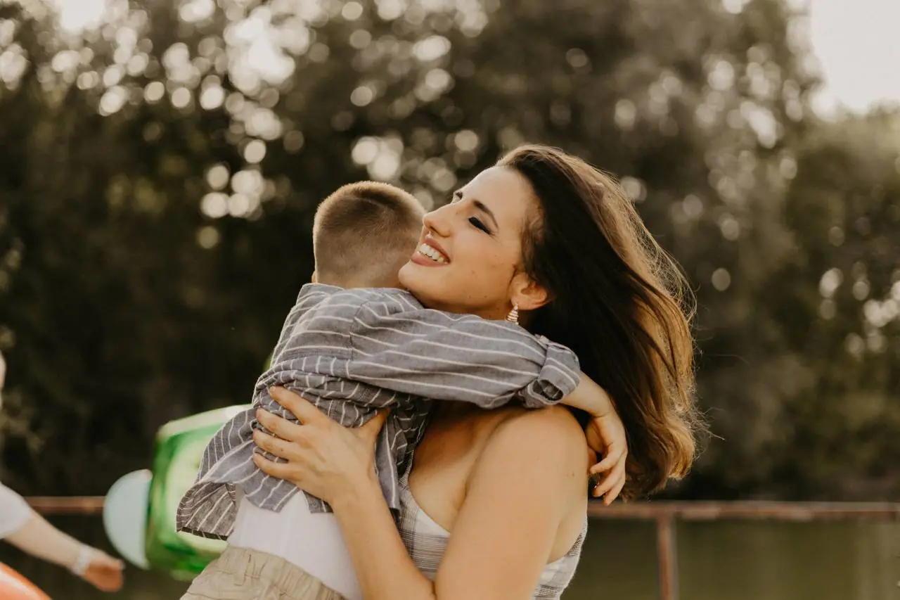 Вікторія Морозова із сином 