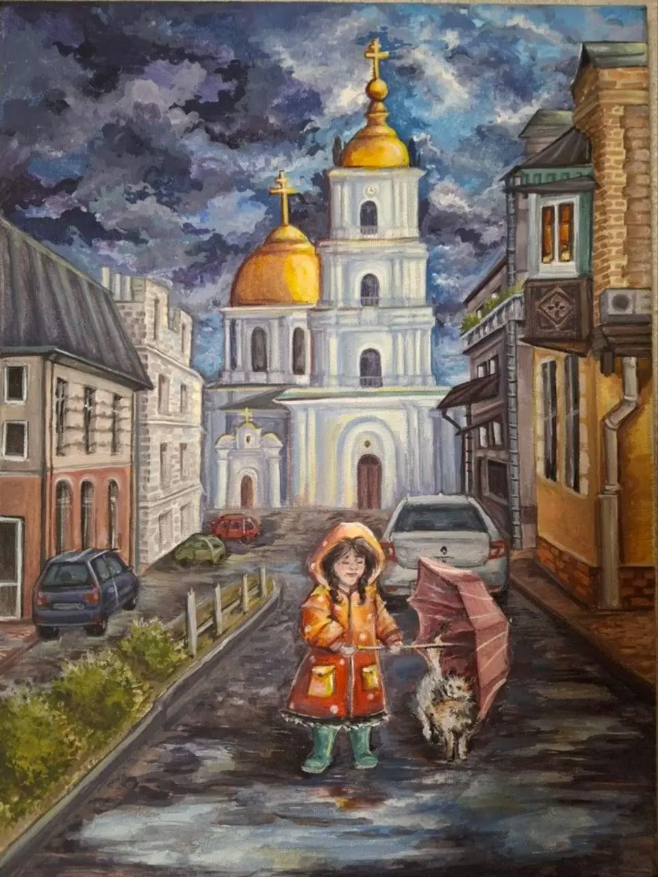 Ya zabyraiu tebe zhyty do sebe Teper ty ne bezprytulnyi kartyna dytyny iz sum Я забираю тебе жити до себе. Тепер ти не безпритульний. Картина дівчини із Сум