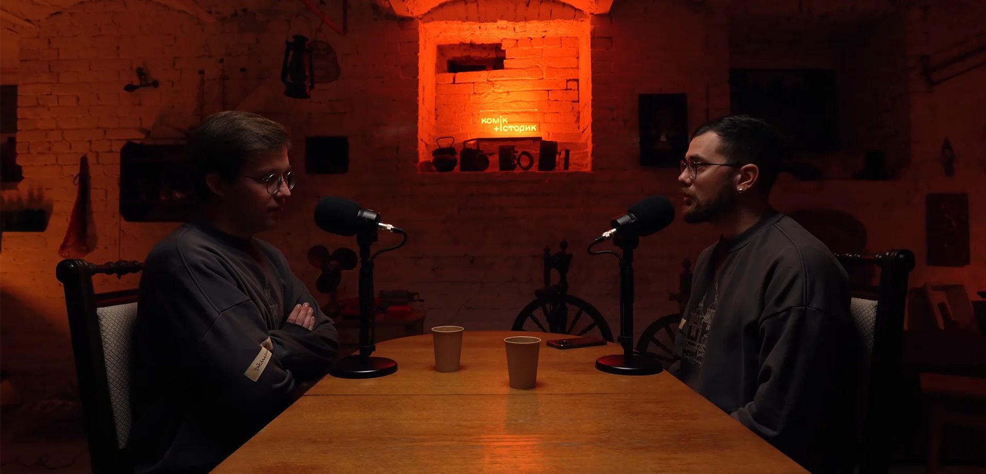 Фелікс Редька та Євген Мурза на комік+історик